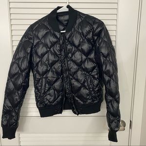 Alo puffed bomber jacket